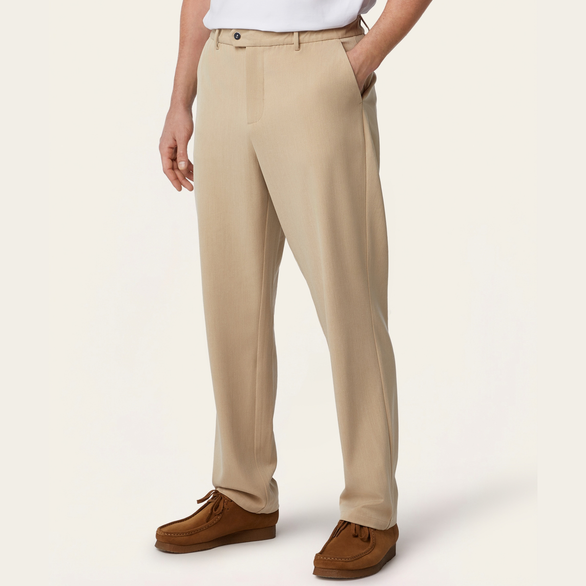 Straight Everyday Pants Sand