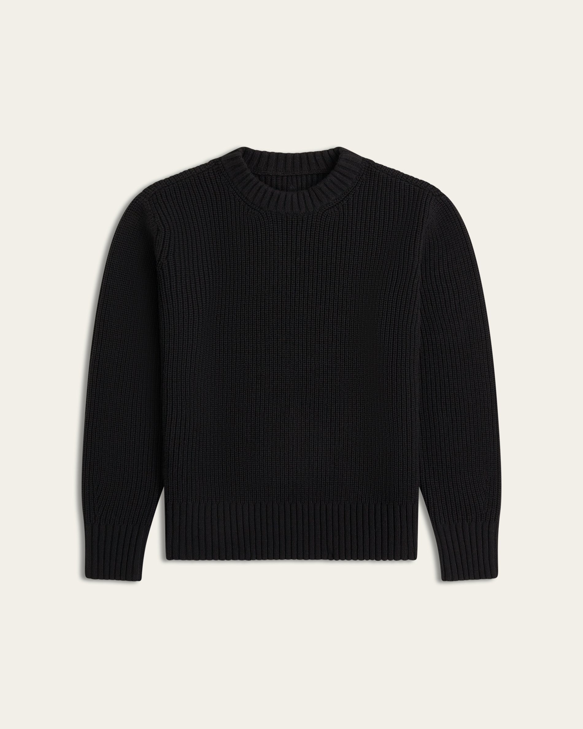 Heavy Seawool Crewneck - Black