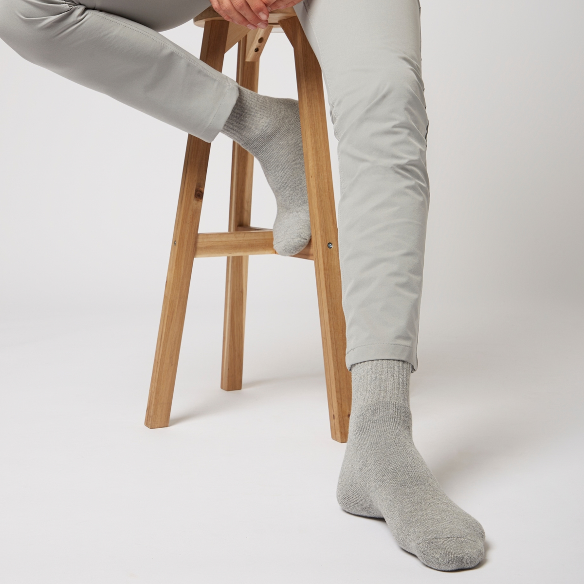 2er-Pack geruchsfreie Heatcore-Socken in grau