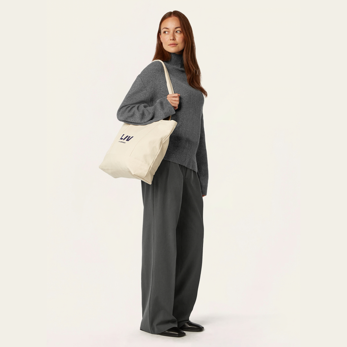 Heavy Seawool Turtleneck - Dark Grey