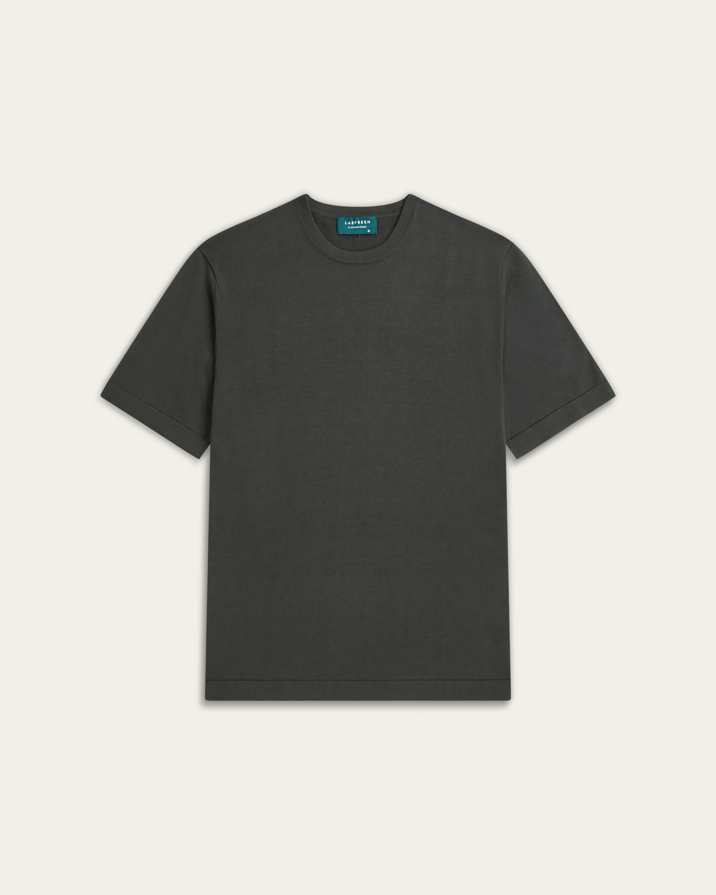 Knitted t-shirt Dark grey
