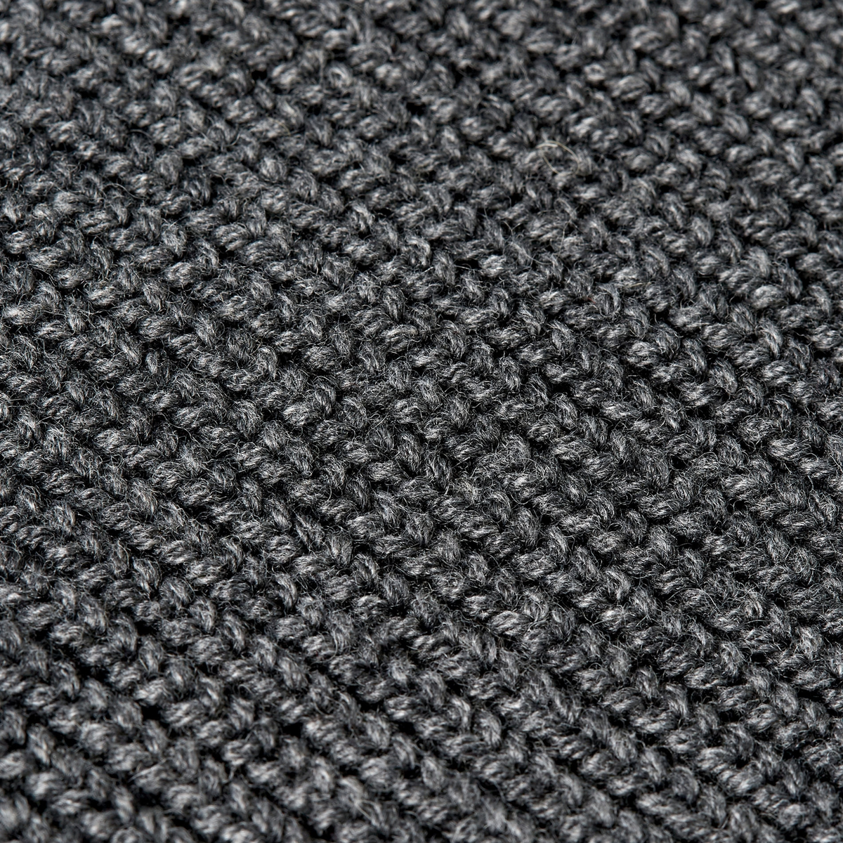 Heavy Seawool Full Zip Cardigan Dark Grey