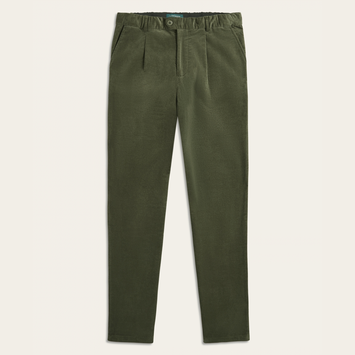 Straight Corduroy Pants Dark Olive
