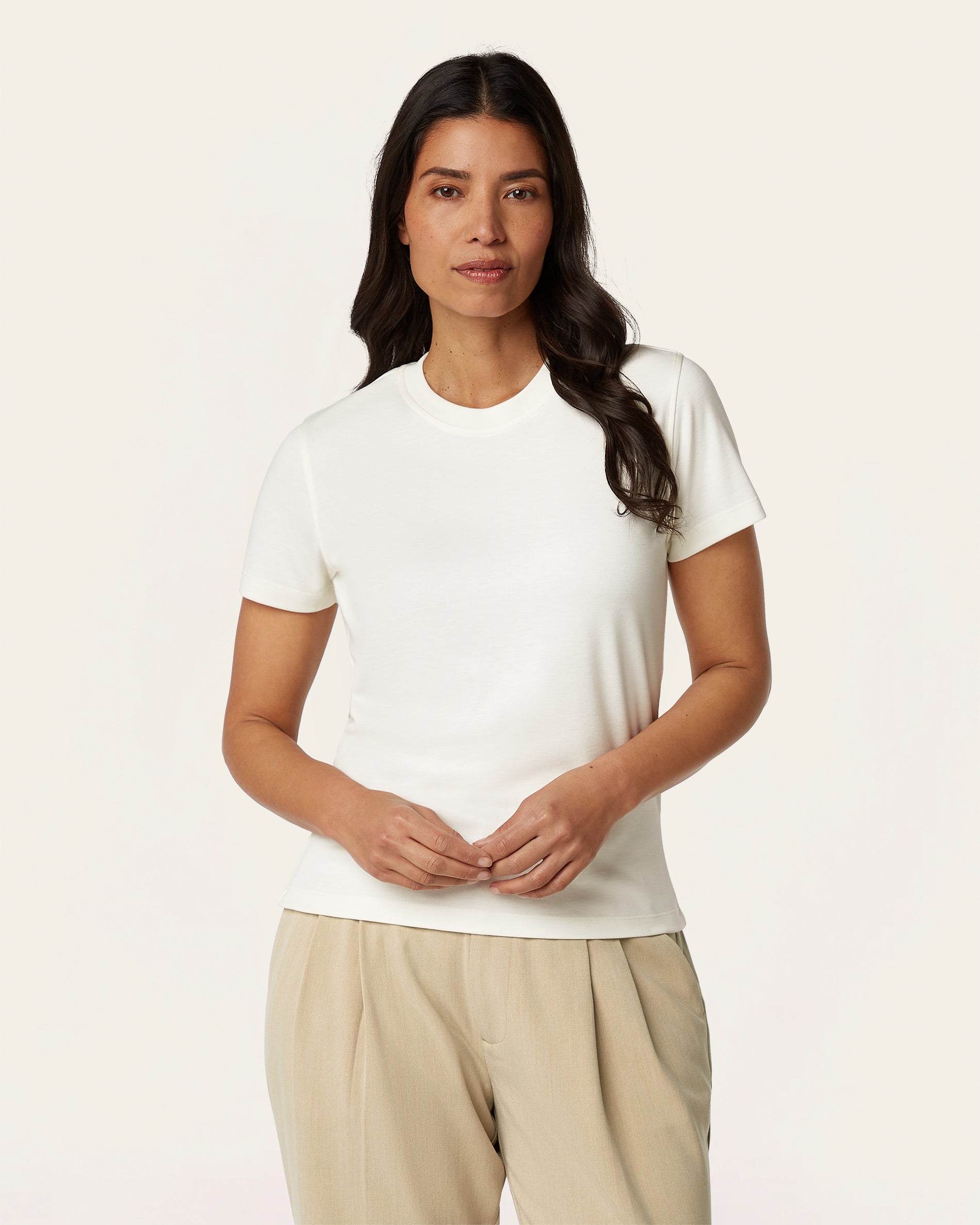Interlock Slim T-shirt - Off white
