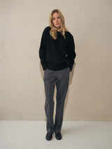 Heavy Seawool Crewneck - Black