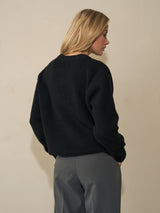 Heavy Seawool V-neck - Black