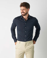 Prior Tech: Knitted shirt navy