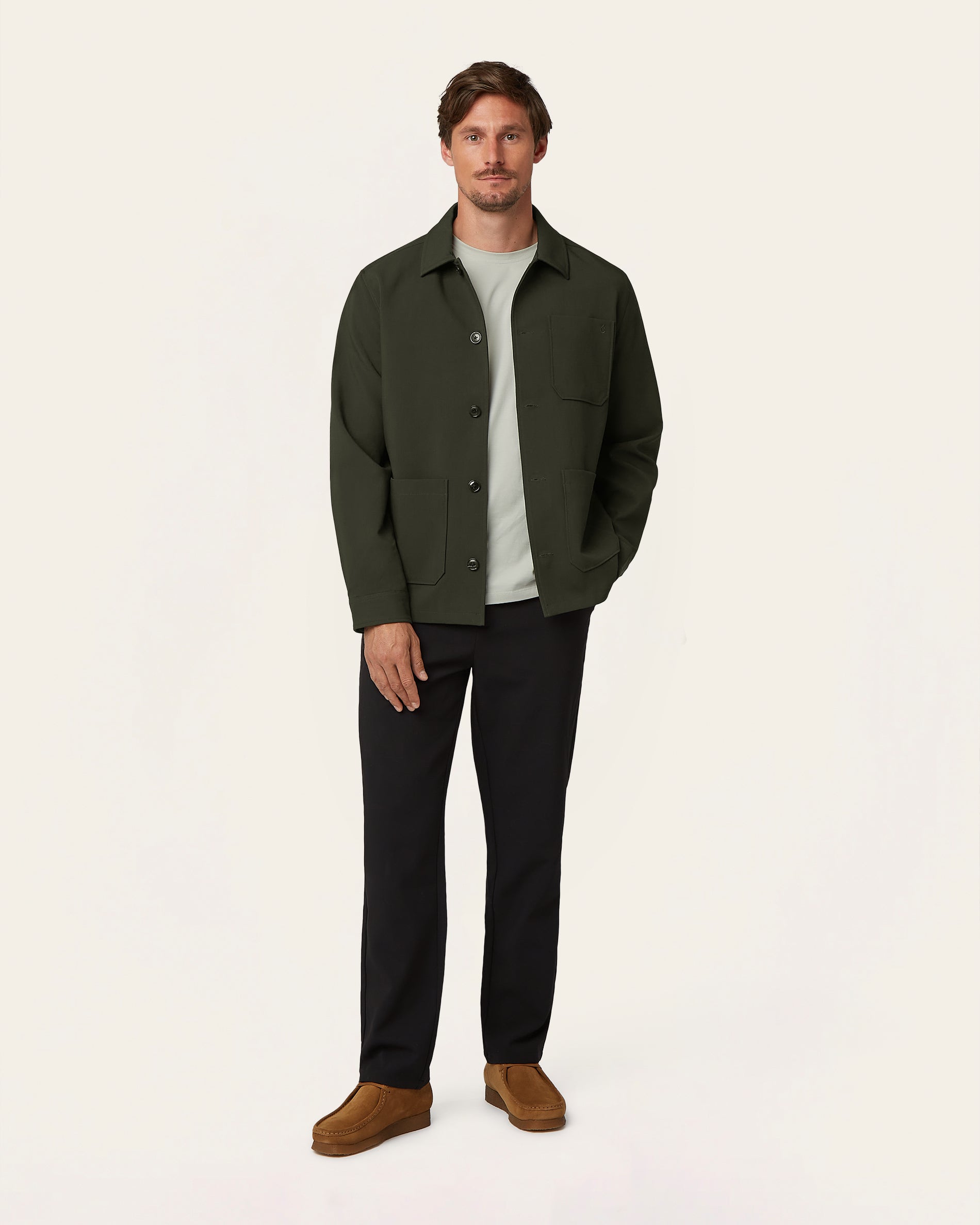 Shirt Jacket Dark Green
