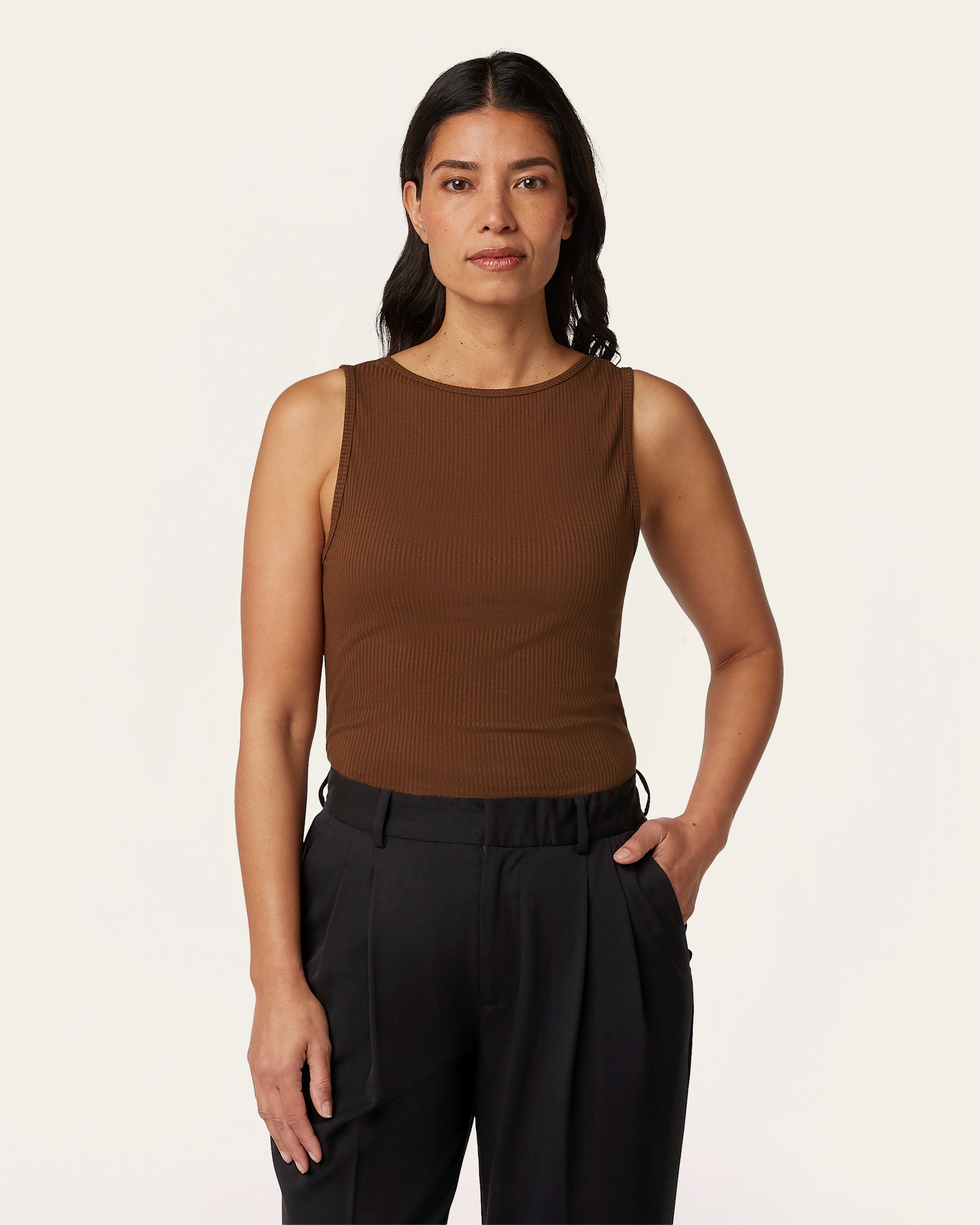 Reversible Tank top - Brown