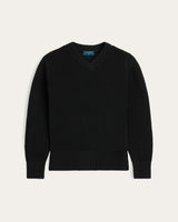 Heavy Seawool V-neck - Black