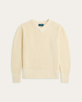 Heavy Seawool V-neck - Off White