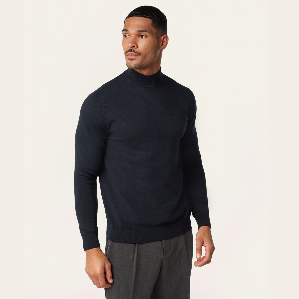 Seawool Mockneck Navy