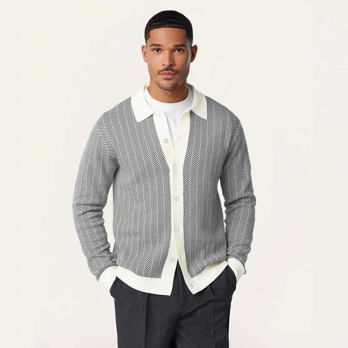 Schöne Cardigan Dark Grey