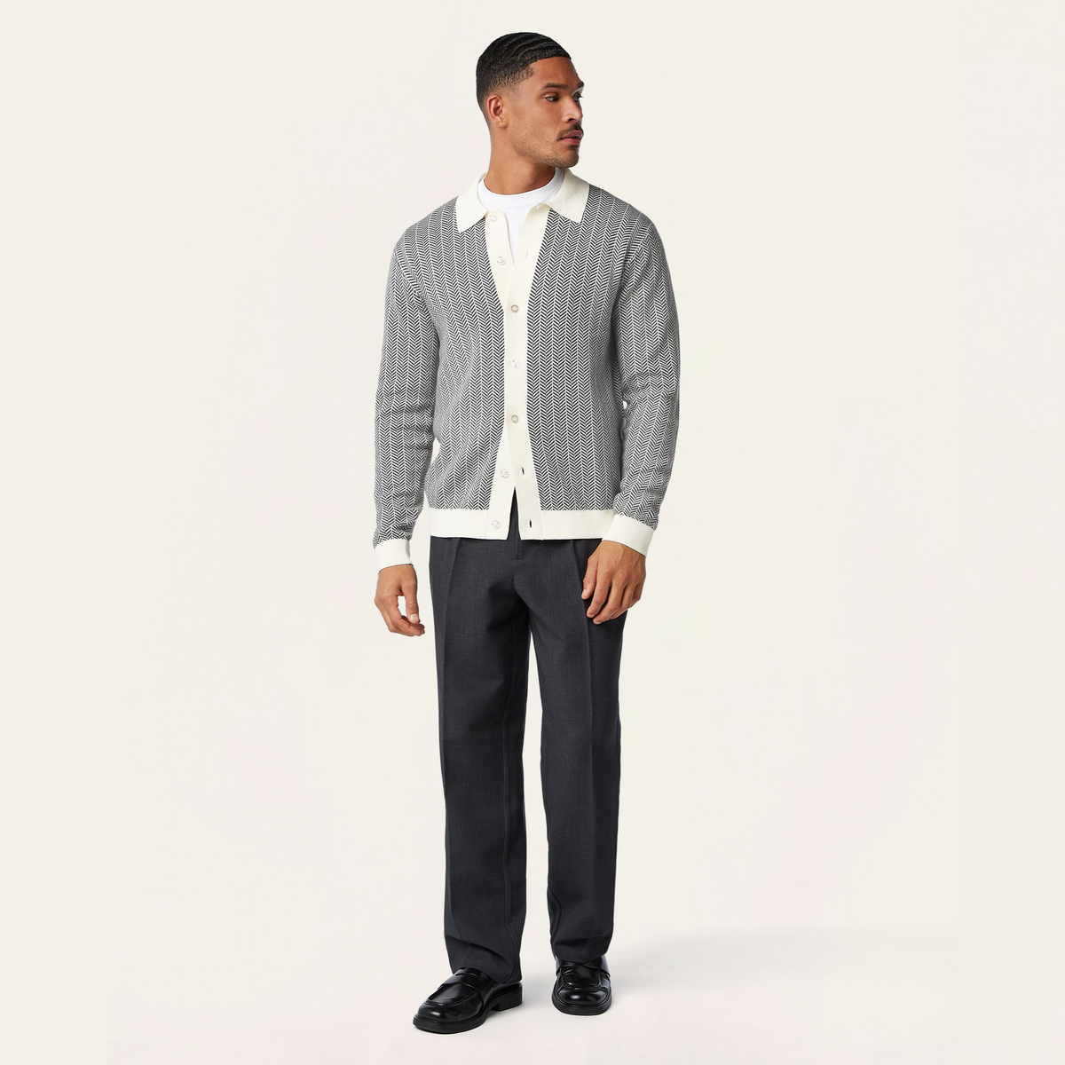 Schöne Cardigan Dark Grey
