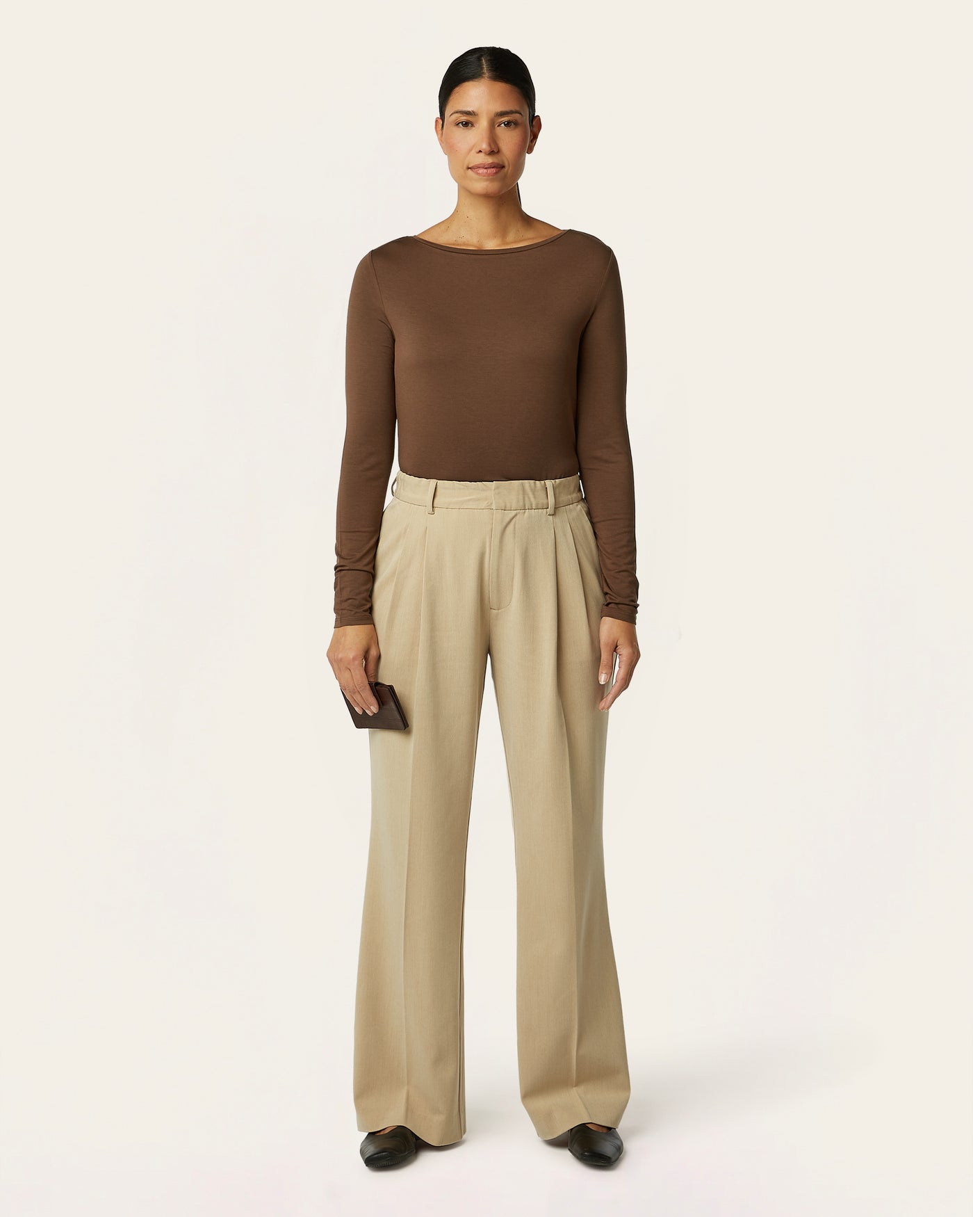 Boatneck Knit - Dark Brown