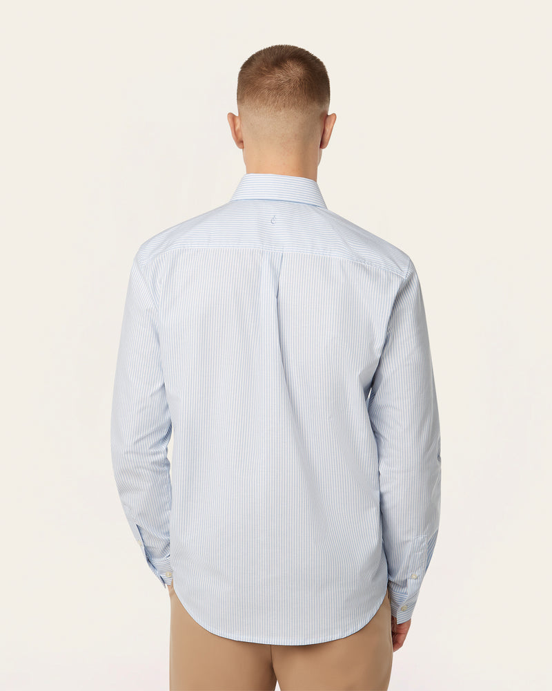 Oxford Shirt White / Blue Stripe