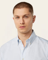Oxford Shirt White / Blue Stripe