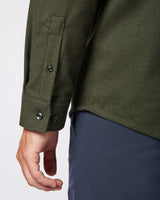 Flannel Hemd Moss green
