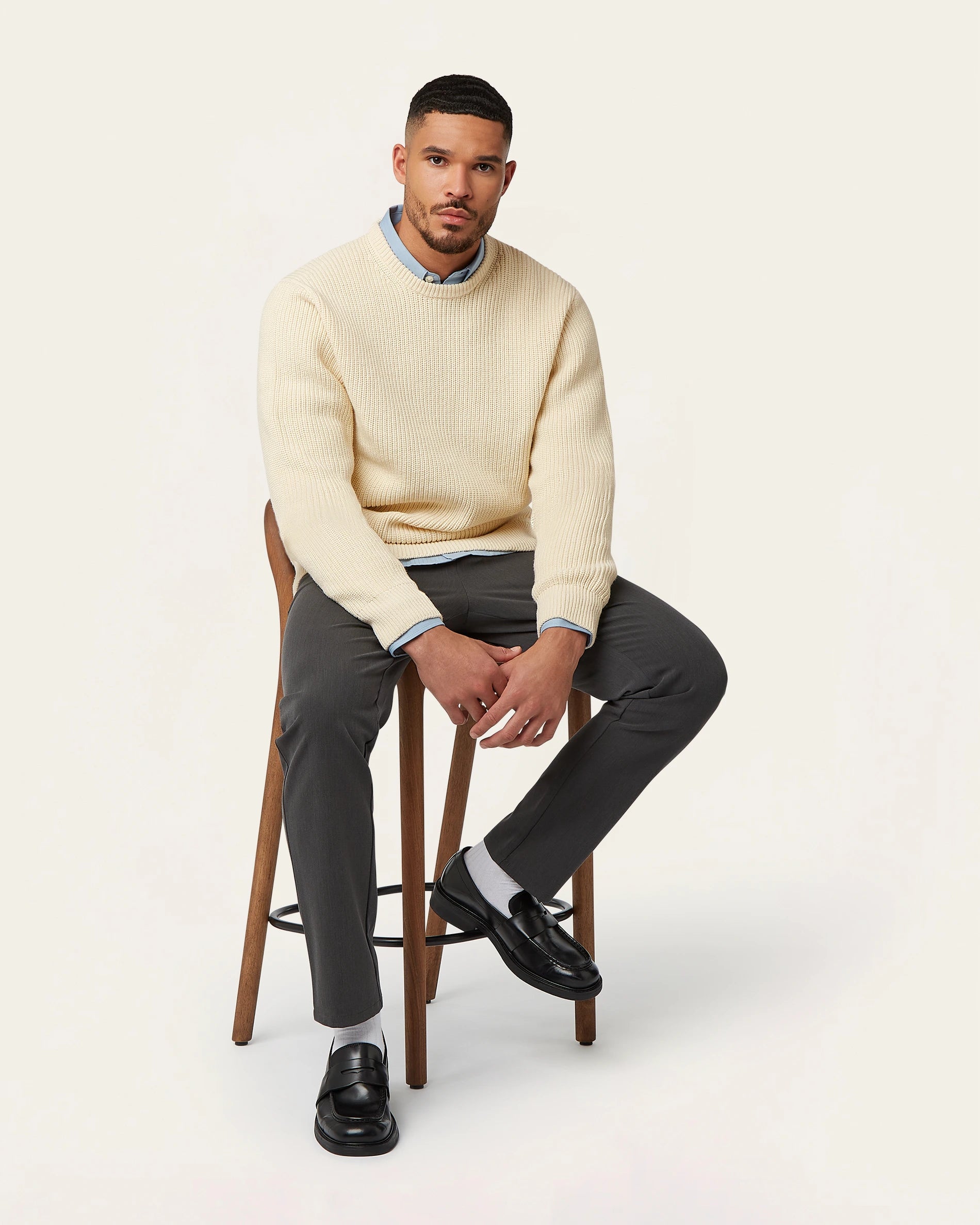 Heavy Seawool Crewneck Off-white