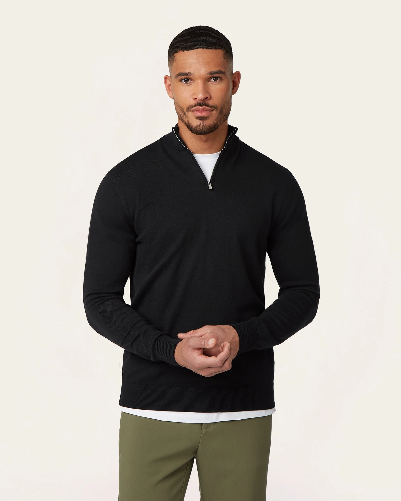 Seawool Half Zip Black