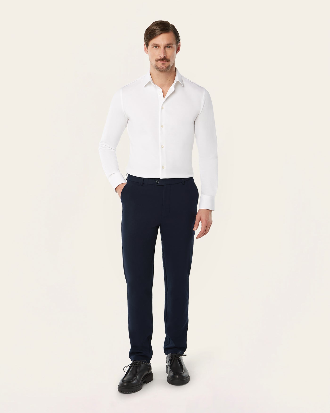 Knitted & Twill shirt 2-pack bundle