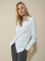 Slim fit Bluse Light Blue