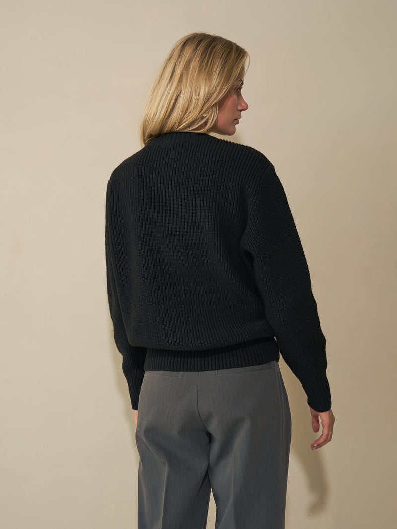 Heavy Seawool Crewneck - Black