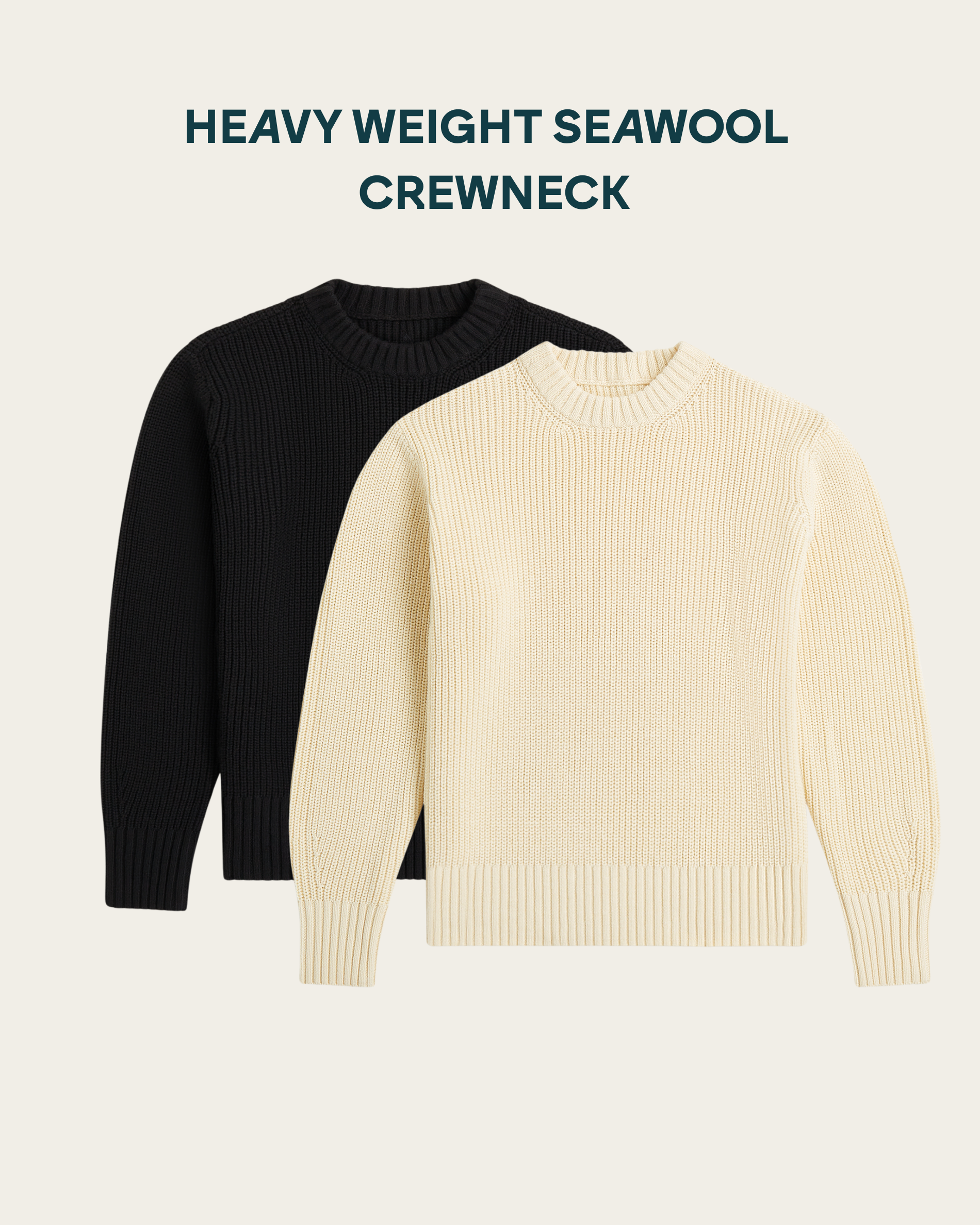 Heavy Seawool Sweater 2-pack bundle | Crewneck