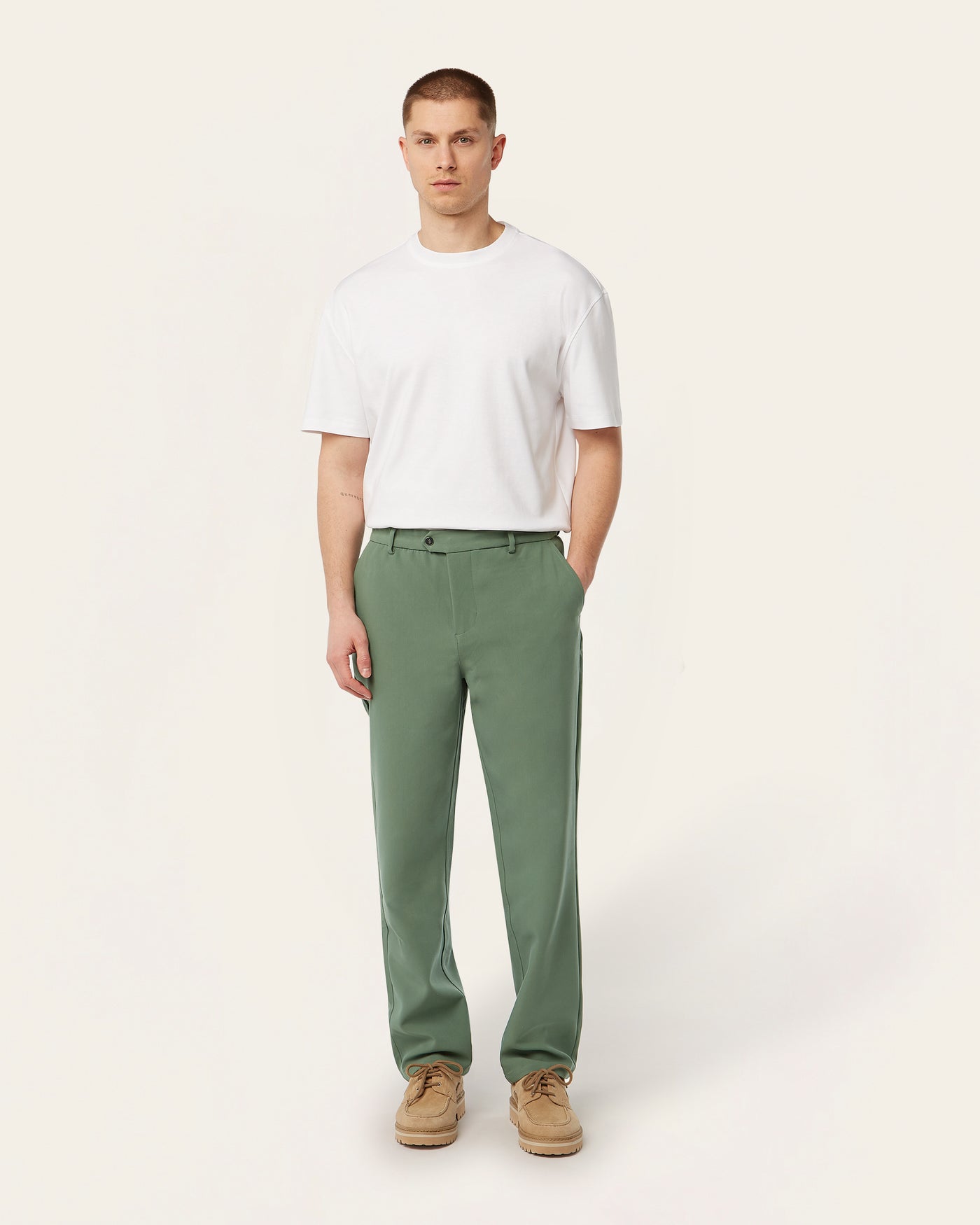 Straight pants Grass Green