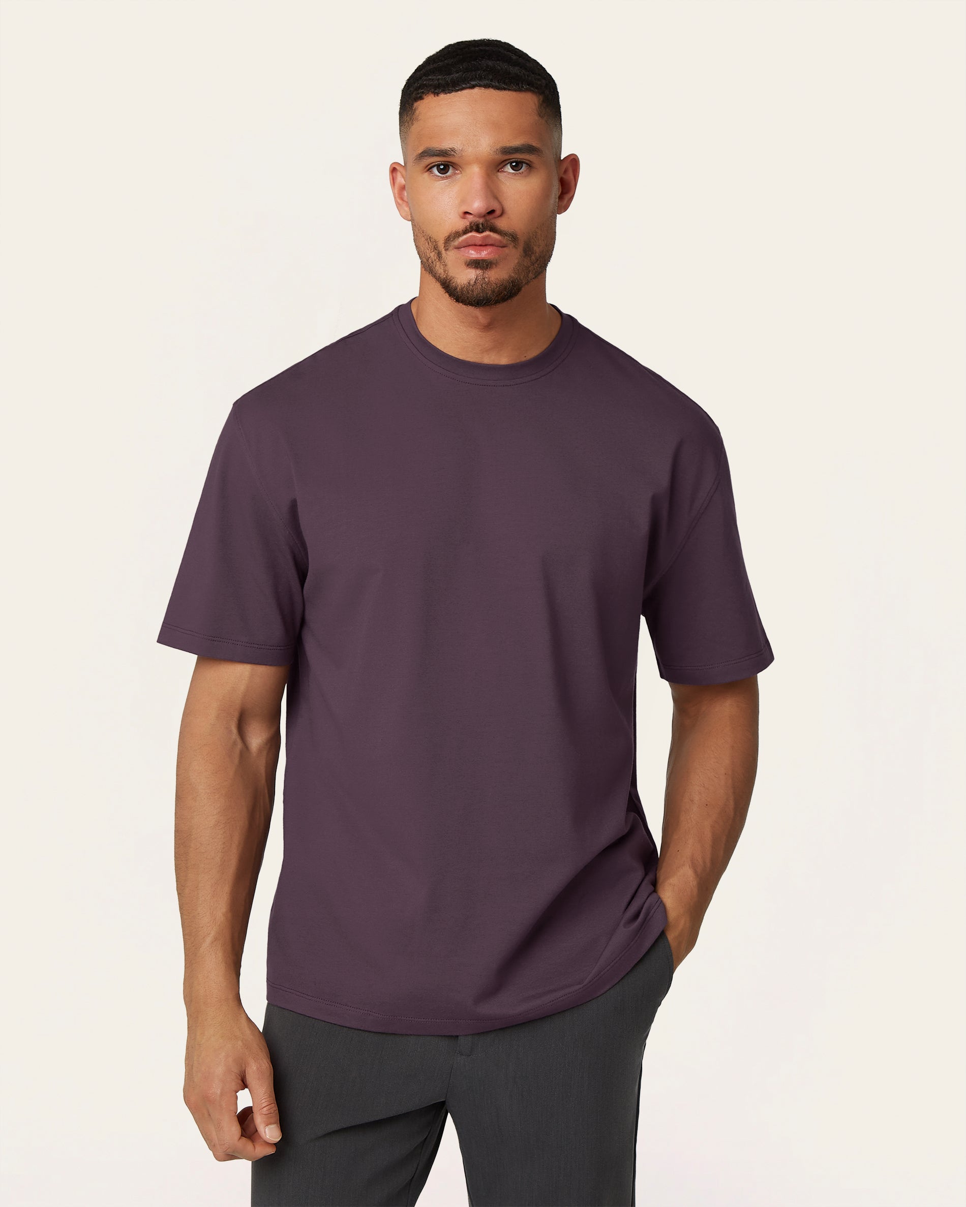 Relaxed T-shirt Dark Plum