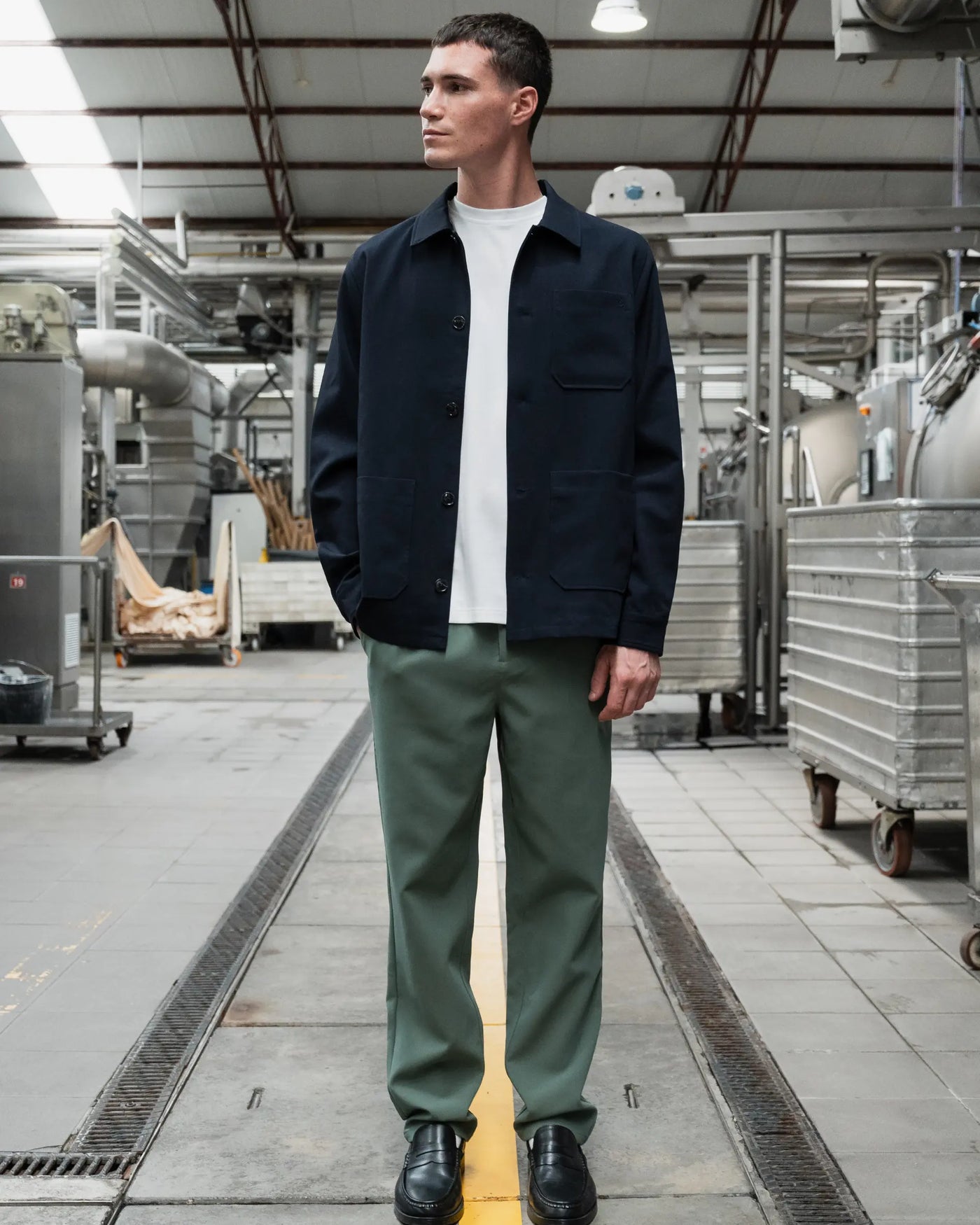 Straight pants Grass Green