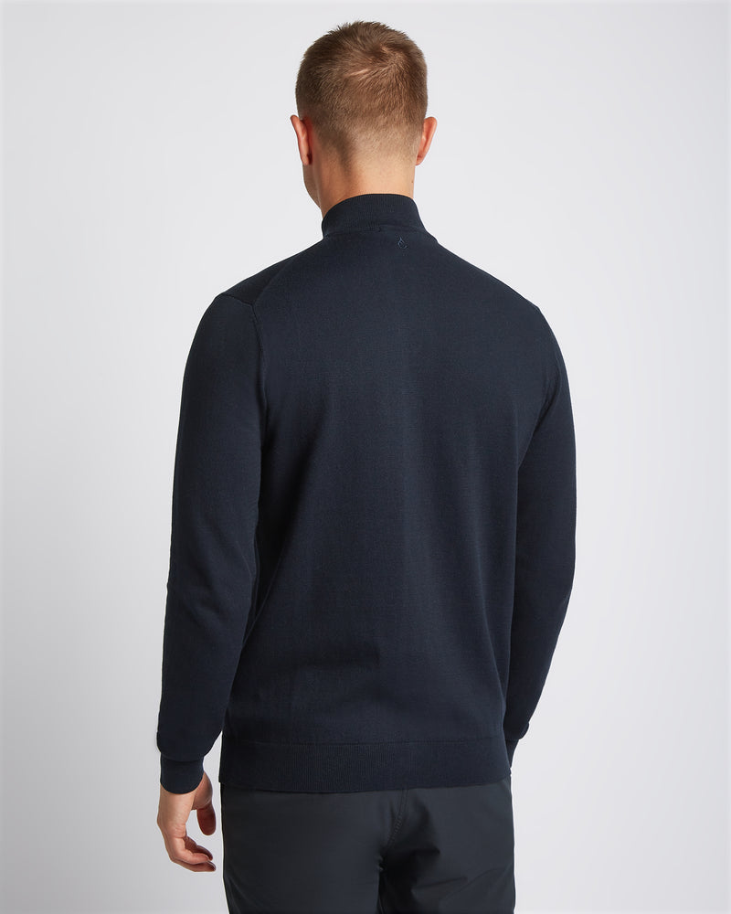 Seawool Half Zip Navy