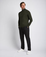 Seawool Half Zip Dark Green