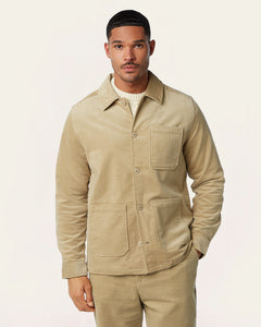 Corduroy Shirt Jacket Sand