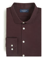 Knitted Shirt Dark Burgundy