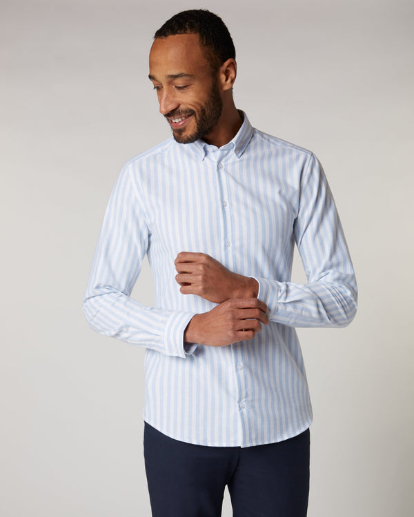 Soft Oxford Hemd big stripe